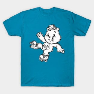 caring bear with roller skates T-Shirt